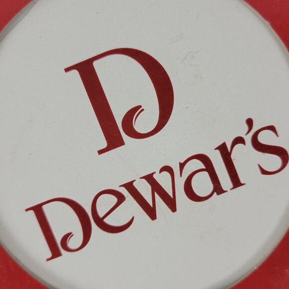 Set of 4 Dewar's Scotch Absorbent Stoneware Cork Back Coasters Made in USA NEW - Picture 4 of 11